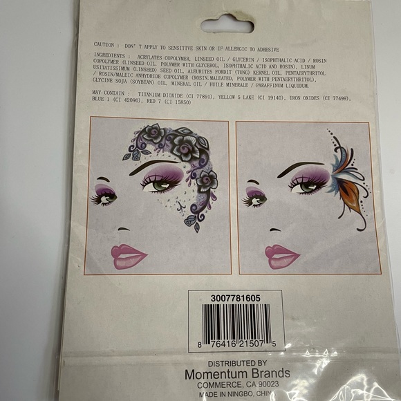 Halloween day of the dead face tattoos (3) temporary tattoos - Picture 5 of 6